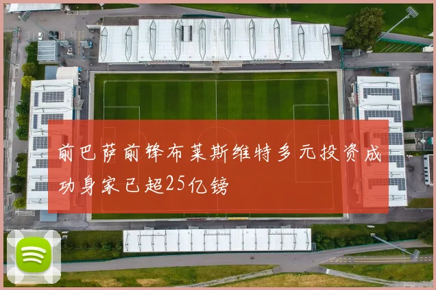 前巴萨前锋布莱斯维特多元投资成功身家已超25亿镑